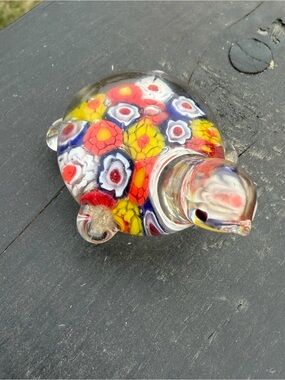 Millefiori Glass Turtle - Multicolor